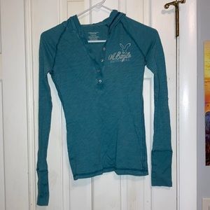 American Eagle Outfitters Light Blue Long Sleeve top